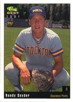 1991 Classic Best Stockton Ports #14 Randy Snyder Front