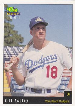 1991 Classic Best Vero Beach Dodgers #24 Bill Ashley Front