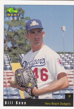 1991 Classic Best Vero Beach Dodgers #3 Bill Bene Front
