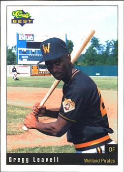 1991 Classic Best Welland Pirates #12 Gregg Leavell Front
