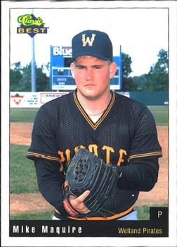 1991 Classic Best Welland Pirates #22 Mike Maguire Front