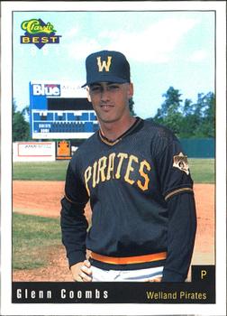 1991 Classic Best Welland Pirates #25 Glenn Coombs Front