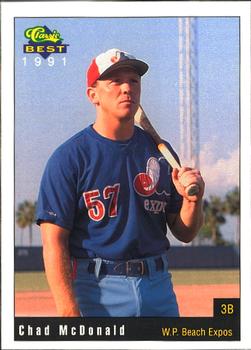 1991 Classic Best West Palm Beach Expos #22 Chad McDonald Front