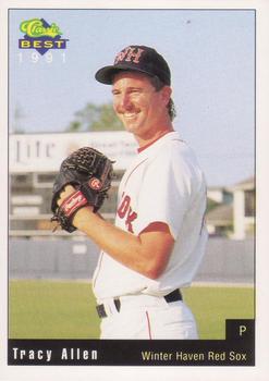 1991 Classic Best Winter Haven Red Sox #1 Tracy Allen Front