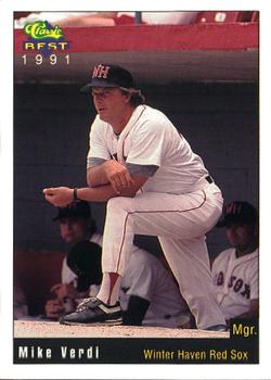 1991 Classic Best Winter Haven Red Sox #5 Mike Verdi Front