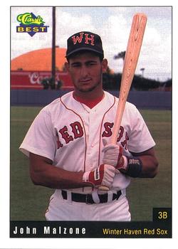 1991 Classic Best Winter Haven Red Sox #20 John Malzone Front