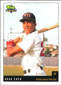 1991 Classic Best Winter Haven Red Sox #28 Jose Lora Front