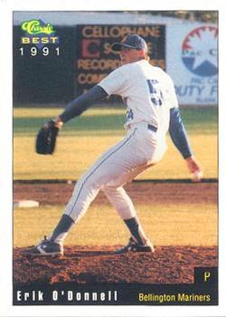 1991 Classic Best Bellingham Mariners #10 Erik O'Donnell Front