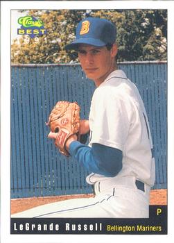 1991 Classic Best Bellingham Mariners #28 LaGrande Russell Front