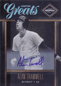 2011 Panini Limited - Greats Signatures #15 Alan Trammell Front