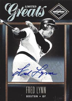 2011 Panini Limited - Greats Signatures #4 Fred Lynn Front
