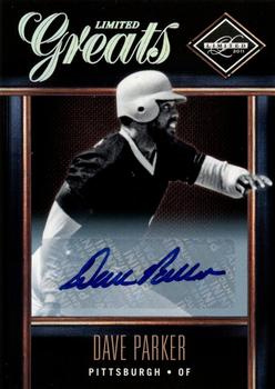 2011 Panini Limited - Greats Signatures #20 Dave Parker Front