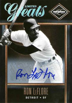 2011 Panini Limited - Greats Signatures #27 Ron LeFlore Front