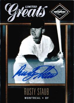 2011 Panini Limited - Greats Signatures #30 Rusty Staub Front