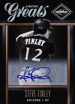 2011 Panini Limited - Greats Signatures #33 Steve Finley Front