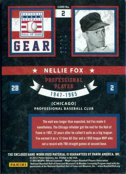 2011 Panini Limited - Hall of Fame Gear #2 Nellie Fox Back