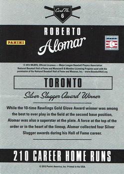 2011 Panini Limited - Silver Sluggers #6 Roberto Alomar Back