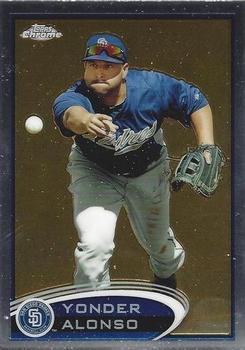 2012 Topps Chrome #101 Yonder Alonso Front