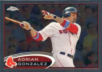 2012 Topps Chrome #20 Adrian Gonzalez Front