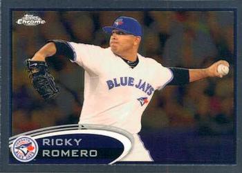 2012 Topps Chrome #86 Ricky Romero Front