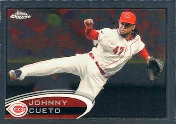 2012 Topps Chrome #148 Johnny Cueto Front