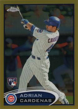 2012 Topps Chrome - Gold Refractors #187 Adrian Cardenas Front