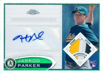 2012 Topps Chrome - Patch Autographs #177 Jarrod Parker Front