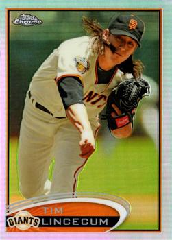 2012 Topps Chrome - Refractors #1 Tim Lincecum Front