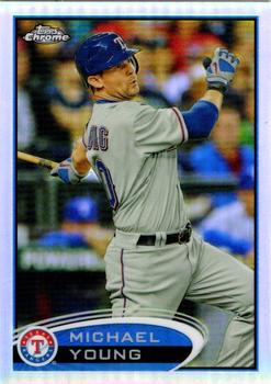 2012 Topps Chrome - Refractors #68 Michael Young Front