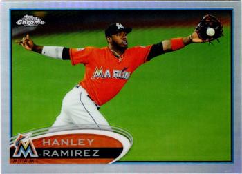 2012 Topps Chrome - Refractors #74 Hanley Ramirez Front