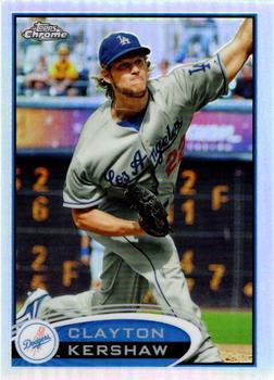 2012 Topps Chrome - Refractors #112 Clayton Kershaw Front