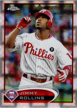 2012 Topps Chrome - X-Fractors #15 Jimmy Rollins Front