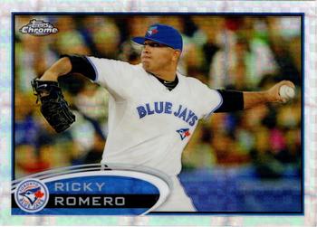 2012 Topps Chrome - X-Fractors #86 Ricky Romero Front