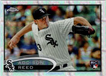 2012 Topps Chrome - X-Fractors #166 Addison Reed Front