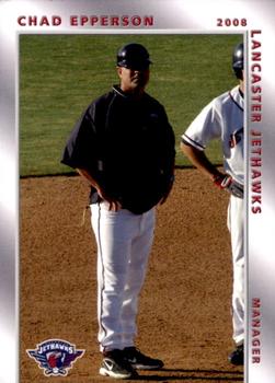 2008 Grandstand Lancaster JetHawks #9 Chad Epperson Front