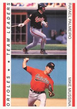 1995 Red Foley #NNO Rafael Palmeiro / Mike Mussina Front