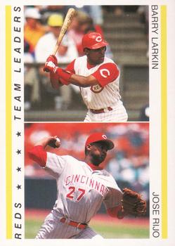 1995 Red Foley #NNO Barry Larkin / Jose Rijo Front