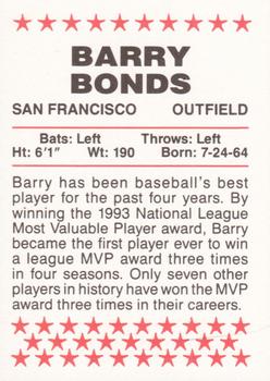1995 Red Foley #NNO Barry Bonds Back