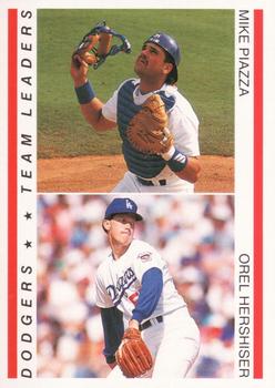 1995 Red Foley #NNO Mike Piazza / Orel Hershiser Front
