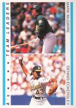 1995 Red Foley #NNO Mark McGwire / Dennis Eckersley Front
