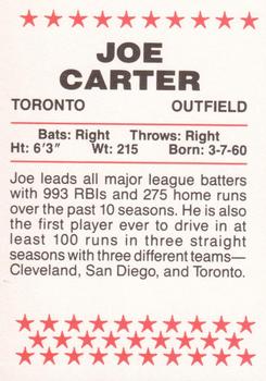 1995 Red Foley #NNO Joe Carter Back