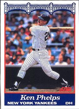1989 Score New York Yankees #10 Ken Phelps Front