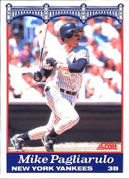 1989 Score New York Yankees #13 Mike Pagliarulo Front