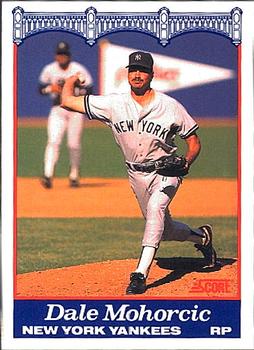 1989 Score New York Yankees #16 Dale Mohorcic Front