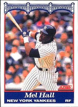 1989 Score New York Yankees #20 Mel Hall Front