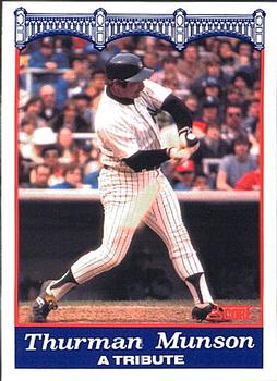 1989 Score New York Yankees #32 Thurman Munson Front