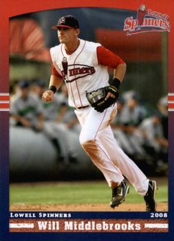 2008 Grandstand Lowell Spinners #NNO Will Middlebrooks Front