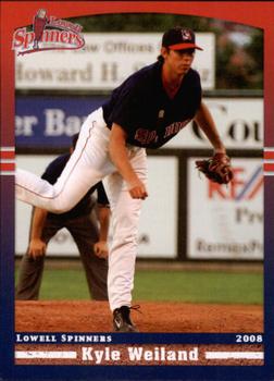 2008 Grandstand Lowell Spinners #NNO Kyle Weiland Front