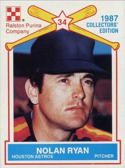 1987 Ralston Purina #1 Nolan Ryan Front