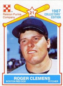 1987 Ralston Purina #10 Roger Clemens Front